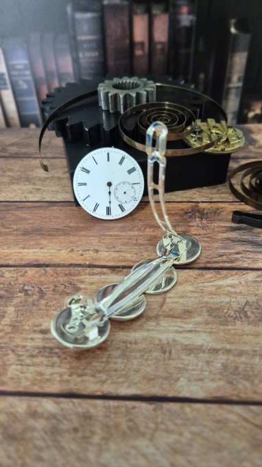 Barrette cheveux steampunk 