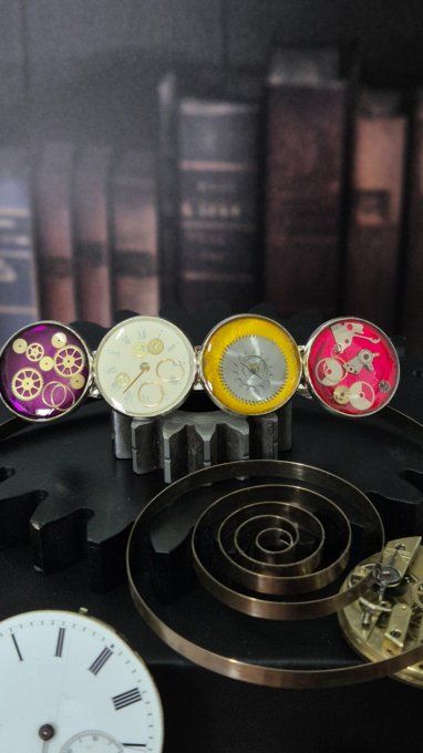 Barrette cheveux steampunk 