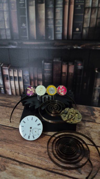 Barrette cheveux steampunk 