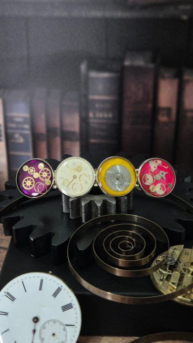 Barrette cheveux steampunk 