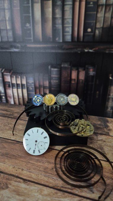 Barrette cheveux steampunk 