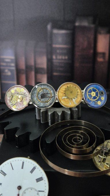 Barrette cheveux steampunk 