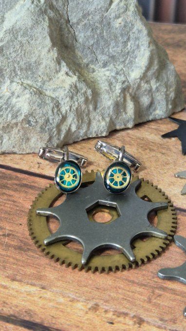 Cadeau fête des pères original – boutons de manchette artisanaux