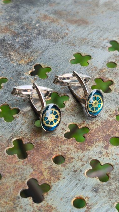 Cadeau fête des pères original – boutons de manchette artisanaux