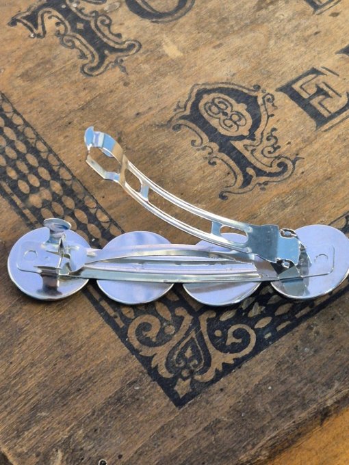 Barrette colorée originale ; Création en pièces de montre 