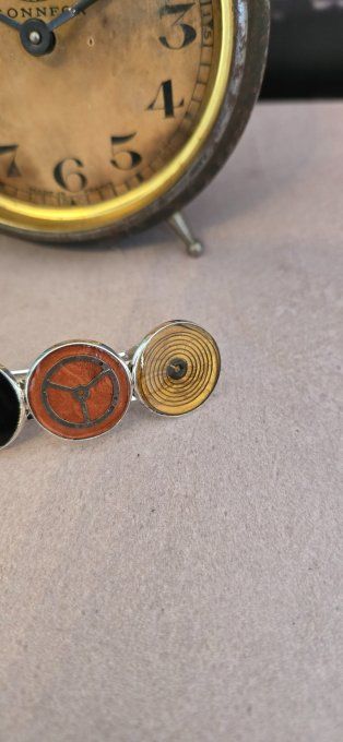 Barrette automnale ; Création en pièces de montre   