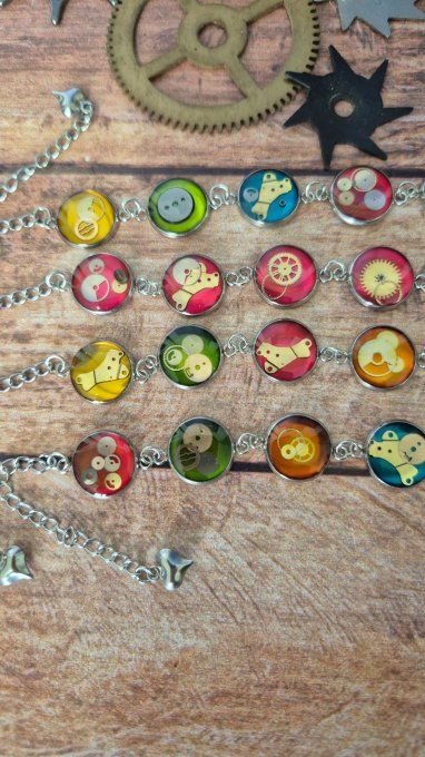 Bracelet “Roue Libre” – Mécanismes de montres recyclées