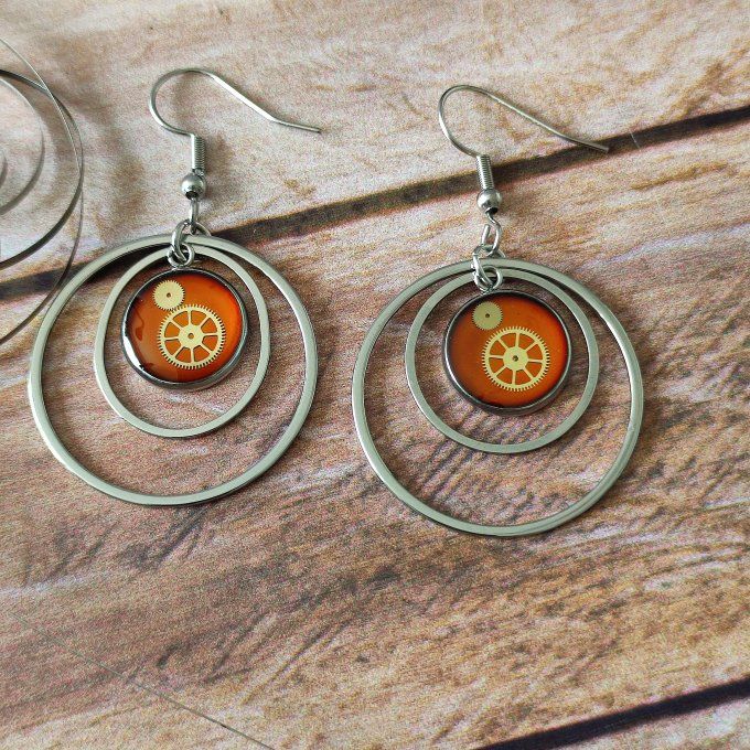 Boucles d'oreilles créoles