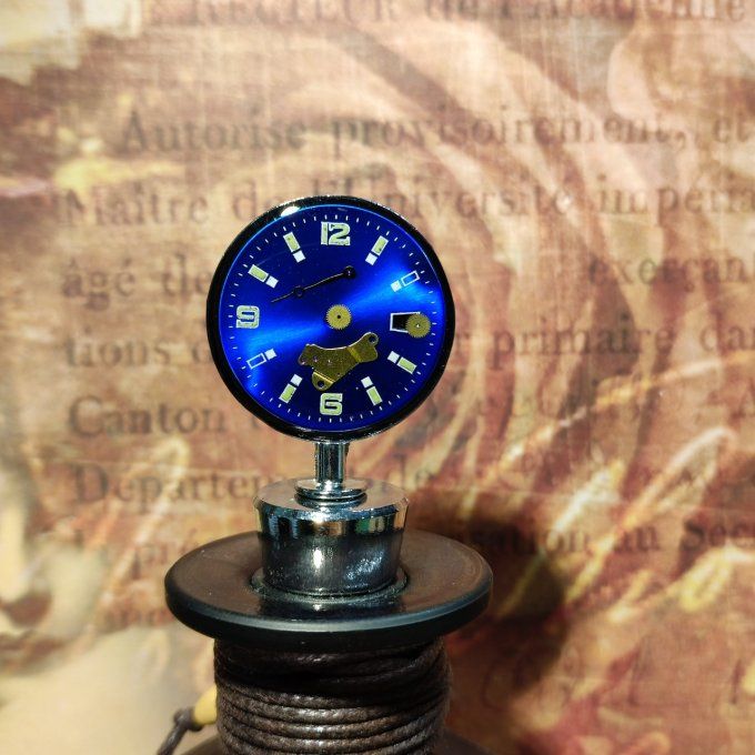 Bouchon de bouteille steampunk avec cadran montre