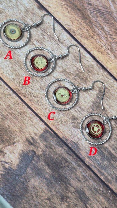 Boucles d'oreilles festives    