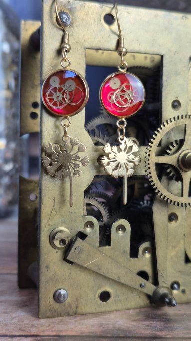 Boucles d'oreilles fleur de pissenlit