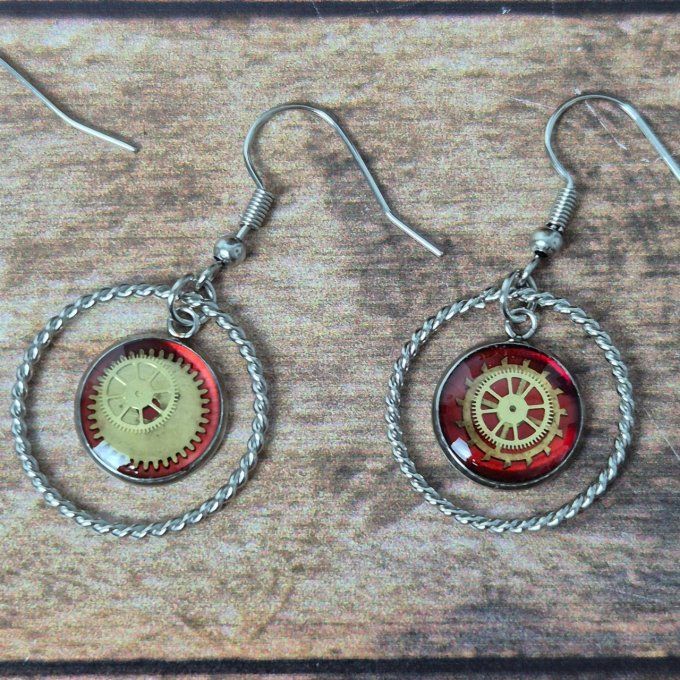 Boucles d'oreilles festives    