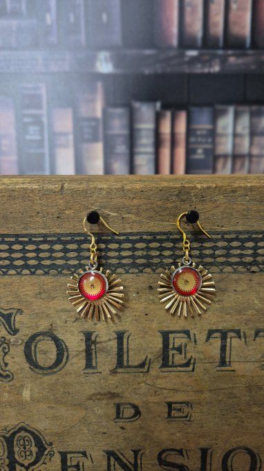 Boucles d'oreilles roses 