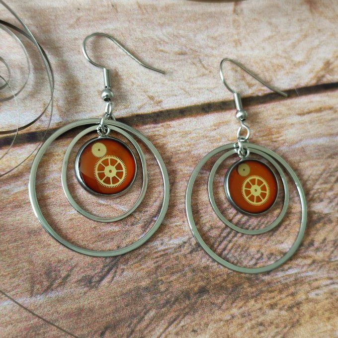 Boucles d'oreilles créoles