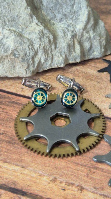Cadeau fête des pères original – boutons de manchette artisanaux