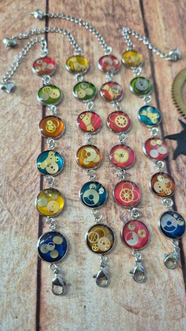 Bracelet “Roue Libre” – Mécanismes de montres recyclées