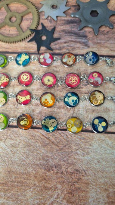 Bracelet “Roue Libre” – Mécanismes de montres recyclées