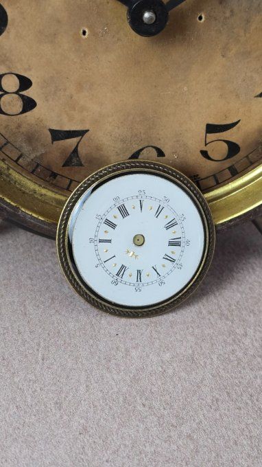 Broche vintage cadran de montre à gousset – Laiton ancien