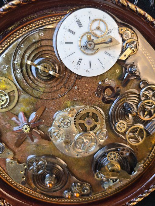 Cadre Steampunk “un monde mécanique" 