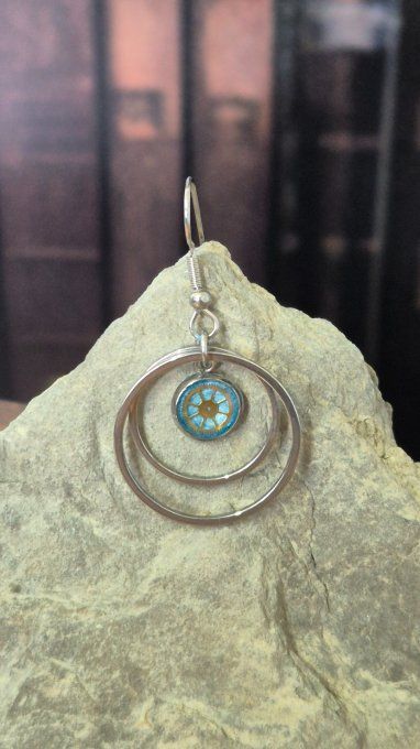 Boucle d’oreille à l’unité steampunk – Bijou original 