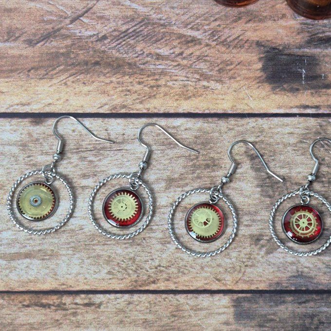 Boucles d'oreilles festives    