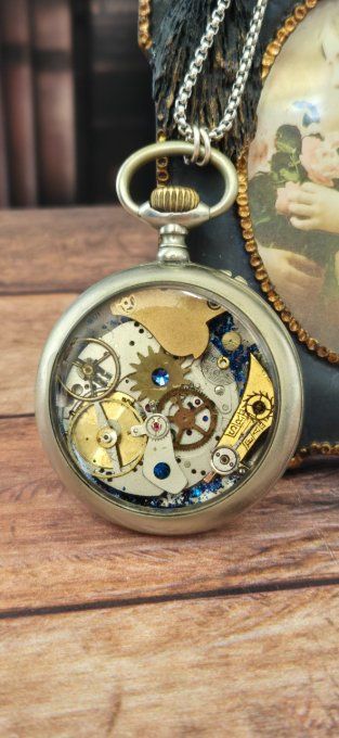 Montre à gousset "cœur dévoilé" 