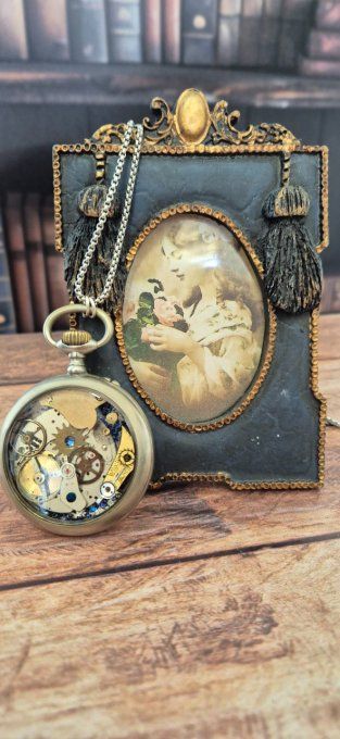 Montre à gousset "cœur dévoilé" 