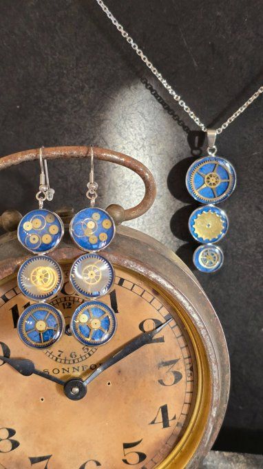 Parure  collier & boucles d'oreilles 