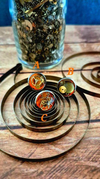 Pin's steampunk artisanal – Rouages de montres