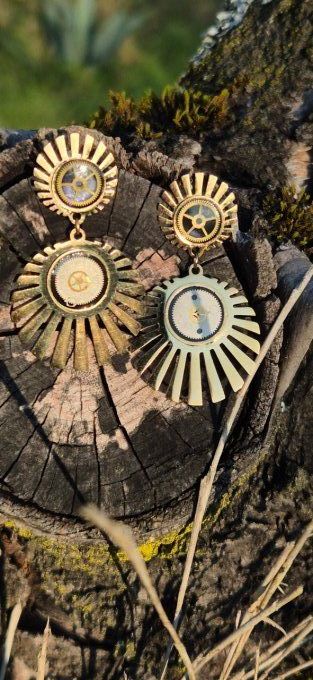Clous d'oreilles soleils