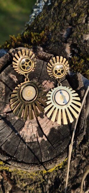 Clous d'oreilles soleils
