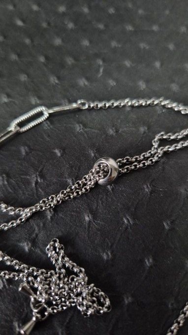 Collier Steampunk à Cabochons Uniques – Ajustable et Évolutif 
